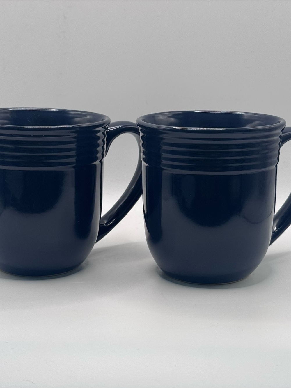 MAINSTAYS Chiara Stoneware Mugs, Cobalt Blue, Set Of 2, NWOT/Unused